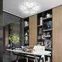 Modern Ceiling Light ,Ganeed 80W Dimmable LED Ceiling Lamp with Remote Control,Modern Flower Shape Flush Mount Lighting Fixture,LED Chandelier for Bedroom Dining Room Kitchen,3 Color Changeable