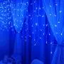 TORCHSTAR 16.4ft Extendable Icicle Lights with 216 LEDs, LED Starry Long Drop String Lights, Decoration Fairy Lights for Living Room, Holliday, Blue