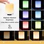 Personalized Night Light for Man, Engraved Touch Table Lamp for Bedrooms Living Room with Bluetooth Speaker, Changing RGB Outdoor Table Lamp, Perfect Valentines Christmas Gifts for Man