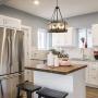 Chandeliers for Dining Rooms,5-Lights 19 Farmhouse Chandelier,Hemp Rope Wood Chandelier with Clear Glass Shade