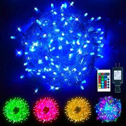 Obrecis Color Changing String Lights, 200 LED Colorful Christmas Lights Multicolor Plug in Waterproof Twinkle Tree Lights Connectable for Indoor Outdoor Room Party Wedding Xmas Decor-66ft(RGB)