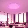 OOWOLF 25W Dimmable LED Ceiling Light, Upgraded Modern 15.7in RGB Close to Ceiling Lamp Fixture with Remote for Bedroom,Living Room,Kitchen,Dining Room