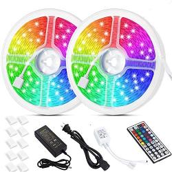 Litake LED Strip Lights 32.8ft, Waterproof Color Changing LED Light Strips,SMD 5050 300 LEDs 44 Keys IR Remote Flexible LED Tape Strip Lights for Bedroom Home