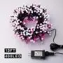 Quntis Christmas Fairy String Lights - 13FT 400 LEDs Waterproof Outdoor Indoor Valentines Day Globe Lights - Linkable and 8 Flash Modes for Wedding Party Backyard Bedroom Home Decoration, Pink White