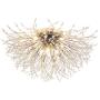 Garwarm Sputnik Firework Chandeliers, LED Crystal Modern Ceiling Light Fixtures 8 Lights Pendant Lighting Stainless Steel Ceiling Lamp for Living Room Bedroom Chrome, 4000K