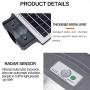 Solar Street Light, Outdoor Dusk to Dawn Pole Light with Remote Control(936W), IP67 Waterproof, Ideal for Parking Lot, Stadium, Yard, Garage and Garden, Cool White