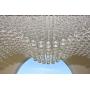 Contemporary Rectangle Crystal Raindrop Flush Ceiling Light Fixture/Chandelier for Dining Room/Lobby/Kitchen Island (16 Lights)