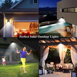 Neloodony Solar Lights Outdoor, Wireless 28 LED Motion Sensor Solar Lights with Dark Sensing Auto On/Off, Easy Install Waterproof Security Lights for Front Door, Back Yard, Driveway, Garage (4 Pack)