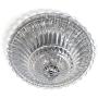 Elegant Designs FM1002-CHR Ceiling Glacier Petal 2 Light Glass Flushmount, Chrome