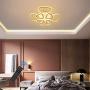 Ganeed LED Ceiling Lights Dimmable Acrylic Chandelier with Remote Control 90W 8 Heads Flower Shape Flush Mount Ceiling Lamp for Living Dining Room Kitchen Bedroom(White/3000-6500K)