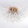 Gold Starburst Firework Chandeliers Crystal Lighting Fixtures Stainless Steel Ceiling for Bedroom Dining Room 5 Lights