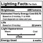 LiteHistory e12 led Bulb dimmable g16.5 Light Bulb 6W Equal 60 Watt Light Bulb 600lm AC120V e12 Candelabra Bulb 60 Watt for Chandeliers,Ceiling Fan,Vanity Warm White 2700K Globe e12 Light Bulb 6Pack