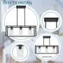 VINLUZ Contemporary Chandeliers Black 3 Light Modern Dining Room Lighting Fixtures Hanging, Kitchen Island Cage Linear Pendant Lights Farmhouse Flush Mount Ceiling Light with Glass Shade