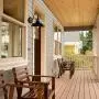 MOTINI Outdoor Barn Light with Motion Sensor Classic Wall Lighting OBB Steel,Wall Sconce Dome on a Gooseneck 12.5''x16.75''