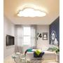 LAKIQ Modern Creative Acrylic LED Lights Cloud Shape Children Room Ceiling Light Flush Mount Ceiling Chandelier Lighting Fixture for Kids Bedroom Kindergarten Living Room(21.5,Warm Light)