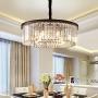 Meelighting Crystal Chandeliers Modern Contemporary Ceiling Lights Fixtures Pendant Lighting Dining Room Living Room Chandelier D21.6'' H7.1''