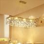 Chandelier Pendant Light Lamp LED Restaurant Hanging Lights Nordic Glass Deco Lighting Living Room fixtures Dining Room Pendant Lamps L100cm W30cm