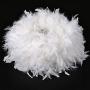 Waneway Feather Lamp Shade for Ceiling Pendant Light, Lampshade for Table Lamp and Floor Lamp for Living Room, Bedroom, Wedding or Party Decoration, Diameter 15.7 inches, White