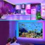 50ft Led Lights for Bedroom,Color Changing Led Strip Lights, 2 Rolls of 25ft Rope Lights with 44 Keys Remote Controller