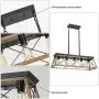 XIPUDA 5-Light Linear Pendant Light Fixture Kitchen Island Lighting Antique Industrial Metal Farmhouse Chandeliers (Walnut) XIPUDA 5-Light Linear Pendant Light Fixture Kitchen Island Lighting Antique Industrial Metal Farmhouse Chandeliers (Walnut)