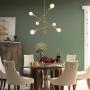ISURAUL Sputnik Chandelier, 6-Light Modern Gold Adjustable Pendant Chandeliers Light Fixture for Dining & Living Room, Bedroom, Kitchen Island and Foyer