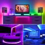 LED Strip Lights 32.8ft RGB 5050 Tape Light 12V Color Changing Rope Light Kit with RF Remote Power Plug-in Dimmable Flexible Non-Waterproof Indoor Lighting for Bedroom Kitchen Party Christmas