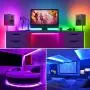 LED Strip Lights 32.8ft RGB 5050 Tape Light 12V Color Changing Rope Light Kit with RF Remote Power Plug-in Dimmable Flexible Non-Waterproof Indoor Lighting for Bedroom Kitchen Party Christmas
