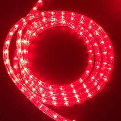 18Ft LED Flexible Rope Lights Kit, Indoor/ Outdoor Lighting, Home, Garden, Patio, Shop Windows, Christmas, New Year, Wedding, Birthday, Party, Event (Red)