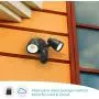 Floodlight Camera Motion Sensor Outdoor Light with 1080P WiFi Home Security Cam Alexa IP65 Waterproof 120° Wide View 2500 lm Night Vision App for Phone 2-Way Audio Siren Alarm MicroSD/Cloud Storage