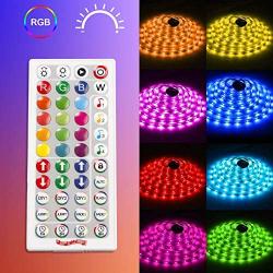 Kaloied LED Strip Lights, 50 ft 5050 RGB LED Color Changing Lights with Bluetooth App Control and IR Remote, Led Lights for Bedroom, Indoor Decoration, Kitchen, Bar