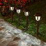 10 Pack Solar Lights Outdoor Decorative, Solar Pathway Lights Outdoor, Solar Powered Garden Yard Lights for Walkway Sidewalk Driveway. (Warm White 10 Pack)