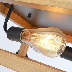 Maxax Flush Mount Ceiling Light Farmhouse Flush Mount Close to Ceiling Lamp 2-Light for Kitchen Island Dining Room Bedroom Foyer Hallway