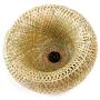 TFCFL Bamboo Wicker Rattan Pendant Lighting, Chandelier Hollow Woven Lampshade Hanging Light Ceiling Lighting Fixture for Kitchen Island, Dining Room D14.96''