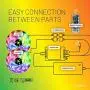 EVERICA RGB Flexible Color Changing Remote Control 16.4ft Waterproof Led Light Strip for Bedroom Home Decoration TV Gaming Room Party Balcony and Camping