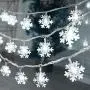 Christmas Lights, 20 Ft 40 LED Snowflake String Lights Battery Operated Waterproof Fairy Lights for Bedroom Patio Room Garden Party Home Xmas Decor Indoor Outdoor Christmas Tree Decorations Cool White Christmas Lights, 20 Ft 40 LED Snowflake String Lights Battery Operated Waterproof Fairy Lights for Bedroom Patio Room Garden Party Home Xmas Decor Indoor Outdoor Christmas Tree Decorations Cool White