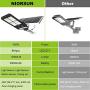 400W Solar Street Flood Light Outdoor, NIORSUN Motion Sensor Dusk to Dawn Solar Light with Remote Control IP67 Waterproof for Parking Lot, Stadium, Garden, Pathway(Bright White)