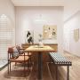 Homelava Modern Pendant Light, Mini LED Chandeliers Ceiling Light, 1-Ring, 18W, Cool White, 6500K, Contemporary Kitchen Island Light Adjustable Height Hanging Light Fixture for Dining Room, Restaurant