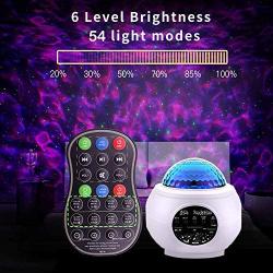 Star Projector Night Light Projector with LED Galaxy Ocean Wave Projector Bluetooth Music Speaker for Baby Bedroom,Game Rooms,Party,Home Theatre,Night Light Ambiance