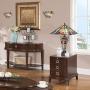 Cotoss Tiffany Table Lamp Mission Stained Glass Table Lamp 3 Light Tiffany Lighting Lamp W16''xH23'' Desk Lamp Tiffany Lamp for Bedroom Living Room