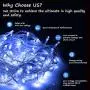 EMITEVER String Lights Indoor/Outdoor - Waterproof Ultrabright & Safe - 8 Modes Twinkle Lights 115FT 300LED, UL Plug in Christmas String Lights for Bedroom (Blue) EMITEVER String Lights Indoor/Outdoor - Waterproof Ultrabright & Safe - 8 Modes Twinkle Lights 115FT 300LED, UL Plug in Christmas String Lights for Bedroom (Blue)
