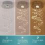 Mini Crystal Raindrop Chandelier Modern Ceiling Lighting fixtures Flush Mount Pendent Light for Living Room Bedroom Dining Room