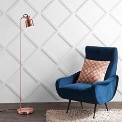 JONATHAN Y JYL6113A Brandon 57'' Metal Task LED Floor Lamp, CopperContemporary Transitional for Bedroom, Living Room, Copper