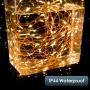 Curtain String Lights, 300 Brilliant LED Lights USB Powered Window String Light, IP64 Waterproof Decorative Lights for Wedding, Home, Party, Bedroom (Warm Light) (9.8ftx9.8ft)