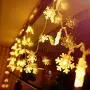 Christmas Lights, 20 Ft 40 Led Snowflake String Lights Battery Operated Waterproof Fairy Lights for Bedroom Patio Room Garden Party Home Xmas Decor Indoor Outdoor Christmas Tree Decorations Warm White Christmas Lights, 20 Ft 40 Led Snowflake String Lights Battery Operated Waterproof Fairy Lights for Bedroom Patio Room Garden Party Home Xmas Decor Indoor Outdoor Christmas Tree Decorations Warm White