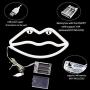 Lip Shaped LED Signs Neon Lights for Wall Decor,USB or Battery Operated Neon Light Sign, Led Signs for Bedroom, Decorative Light Up Sign for Christmas,Home Party, Kids,Girls Living Room (Gules/Red)