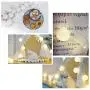 Gladworts LED Decorative String Lights Globe for Bedroom Decor, Battery Operated Soft White Hanging String Lights for Home Living Room, 10ft