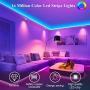 CMARS 16.4ft Tv Led Strip Lights, App Control and Music Mode, TV led Backlight with IP 65 Waterproof, led Strip Lights for Bedroom and More Only 2.4Ghz
