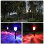 YoungPower Solar Pathway Lights Outdoor, Solar Path Lights Color Changing Solar Garden Lights Waterproof Auto On/Off Multi Color Wireless Sun Powered Landscape Lighting for Patio Walkway, 1 P