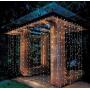 AIDDOMM 300 LED Curtain Lights, for Bedroom Outdoor Indoor, Waterproof, Warm White, 8Modes