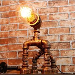 KWOKING Lighting Industrial Steampunk Desk Lamp Animal Shape Unique Design Reading Light Steampunk Robot Table Lamp 1 Light Retro Style Lamps in Bronze